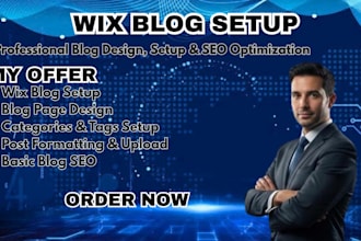 setup wix blog blog design SEO posts categories and customization