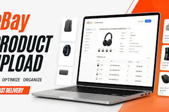 be your ebay lister, ebay listing, ebay product listing, ebay product upload