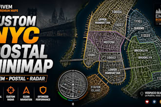 create a custom NYC postal minimap for your fivem server
