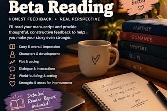 beta read and critique your novel or short story