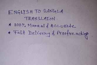 do professional english to bangla translation