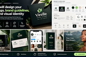 design a logo brand identity and brand guidelines