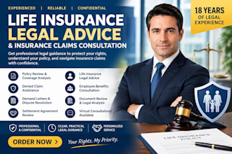provide legal advice on life insurance and legal claims