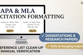 format your dissertation bibliography and citations in apa or mla styles