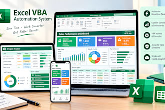 create custom excel auomation google spreadsheet etsy csv budget tracker vba