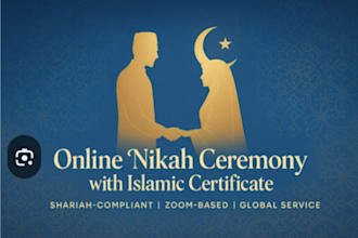 online nikah imam for your islamic wedding, do home nikah ceremony