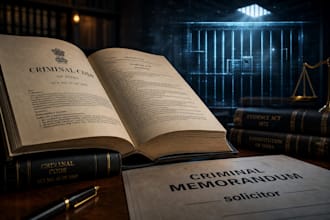 draft a criminal law legal memorandum as a uk solicitor