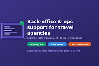process visas and manage back office ops for your agency