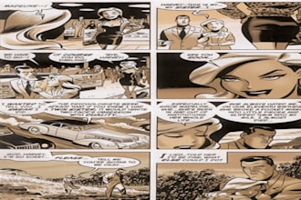 draw anime manga comic book illustration, manga artist or webtoon cover manhwa