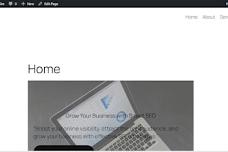 create and customize a wordpress website