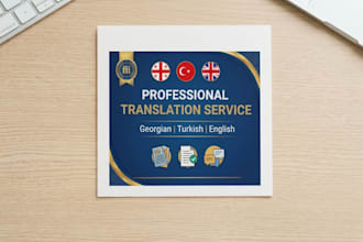 translate georgian, turkish, and english accurately