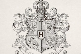 create unique church seal logo or family crest