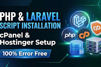 install, setup and configure PHP laravel script on cpanel