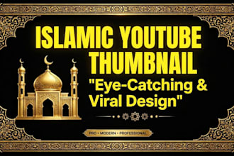 design eye catching islamic youtube
