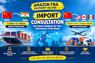help you import products from china to india and china to USA canada mexico