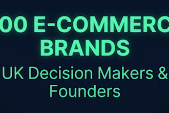 provide verified UK digital startup brands leads database