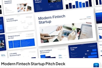 create fintech startup pitch deck financial technology investor deck ai startup