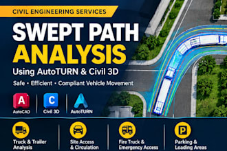perform swept path analysis using autoturn and civil 3d