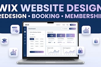 wix website redesign booking membership course coaching therapy wellness website