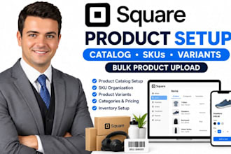 setup square product catalog skus variants bulk product upload