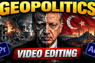 edit political documentary and geopolitics videos for youtube
