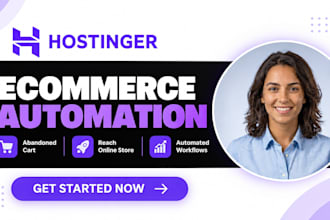 setup hostinger ecommerce abandoned cart automation reach online store