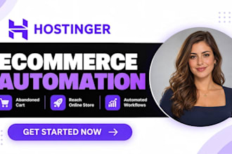 setup hostinger ecommerce abandoned cart automation reach online store