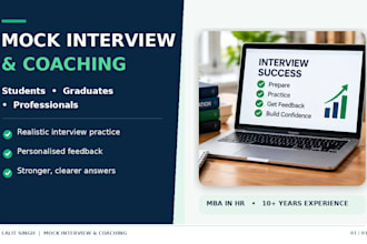 conduct professional mock interviews for students and professionals
