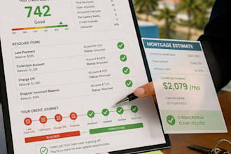 professionally fix credit repair, inquiry, late payment, collection, charge off