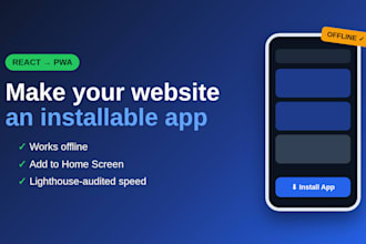 convert your react website into an installable pwa with offline support
