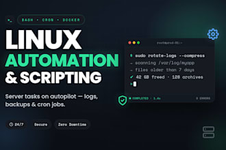 write custom python and bash automation scripts for linux