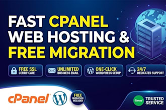 setup cpanel hosting with website migration and SSL