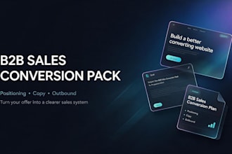write high converting b2b landing page and cold email copy