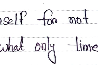 write anything with my beautiful and clean handwriting
