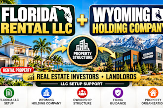 form florida rental llc with a private wyoming holding company