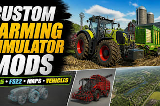 create custom farming simulator fs25 fs22 mods maps and vehicles