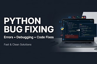 fix python bugs, errors, and debug your python code