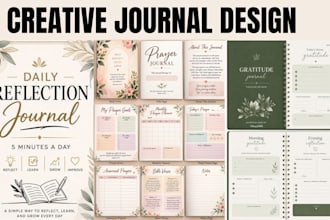 design journal, journal formatting prayer journal digital journal canva design