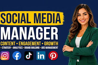 be your social media marketing manager and content creator