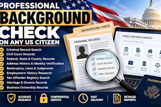 conduct a background check on any US citizen