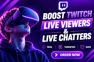 boost twitch live viewers, twitch viewers, organic twitch channel promotion