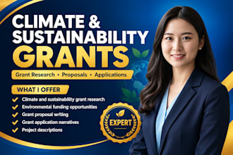 write environmental grant proposal climate funding sustainability grants
