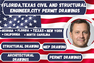 design structural engineer USA engineering stamp civil engineer permit drawings
