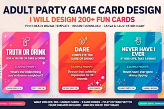 design custom adult party card games playing card 52 poker card deck tuck box