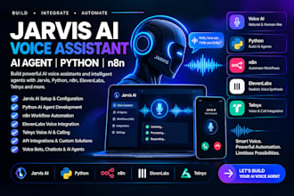 jarvis ai voice assistant jarvis python ai agent n8n elevenlabs telnyx voice ai