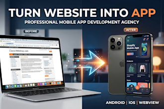 website to app conversion android ios mobile app webview flutter development