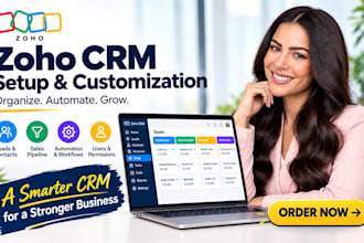 setup zoho customize zoho CRM, setup modules, pipelines, zoho books setup, zoho