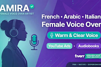do tiktok ugc video with french arabic voiceover narration