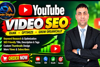 do professional youtube video SEO to rank your videos