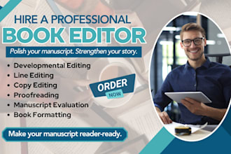 professionally edit, proofreading and publish your book
